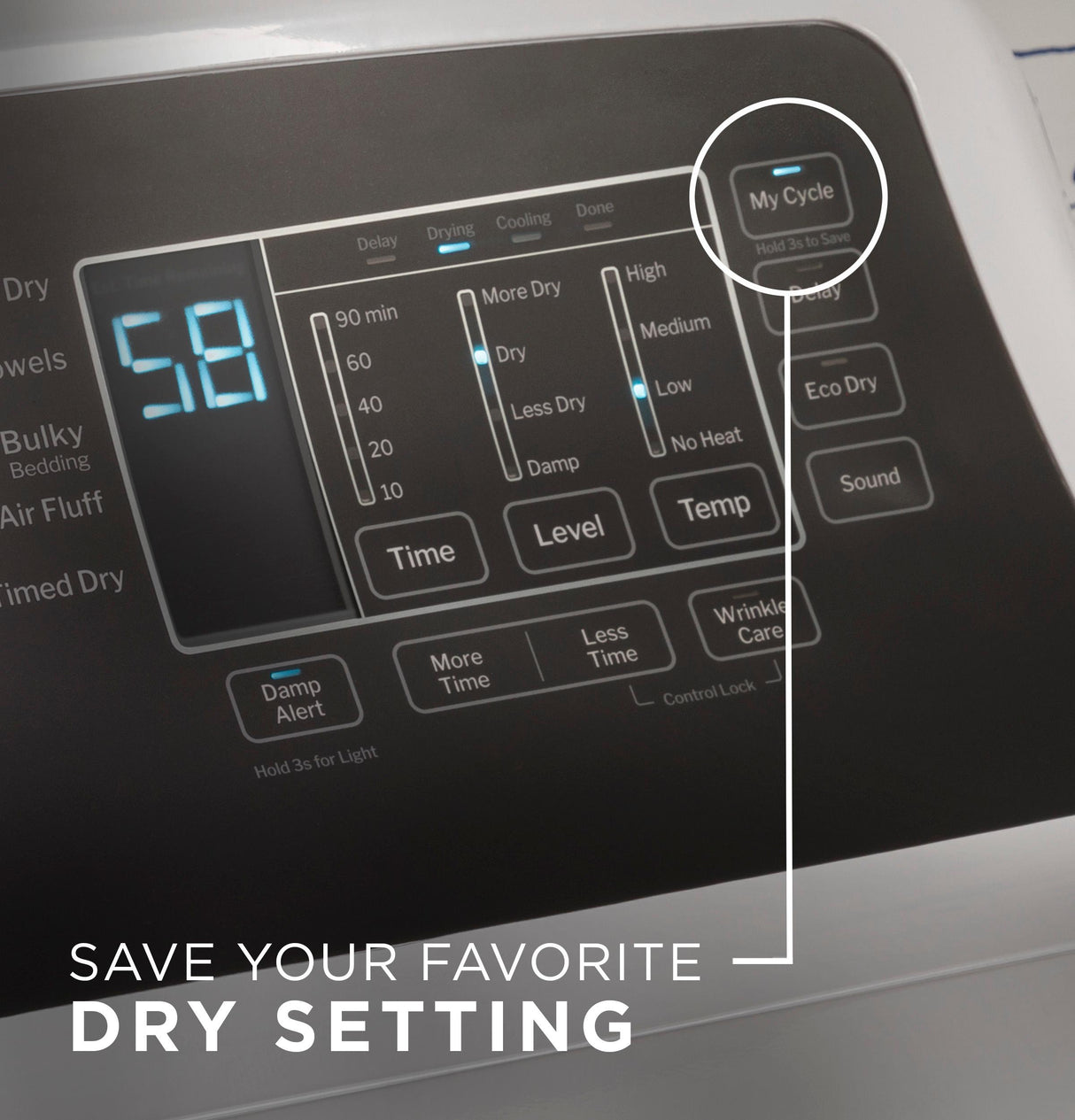 GE® 7.4 cu. ft. Capacity Electric Dryer with Up To 120 ft. Venting and Sensor Dry