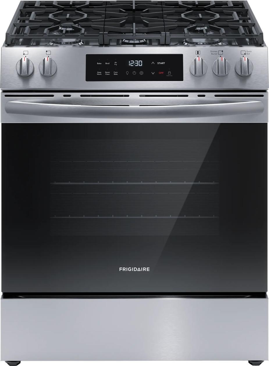 30" Front Control Gas Range with Air Fry