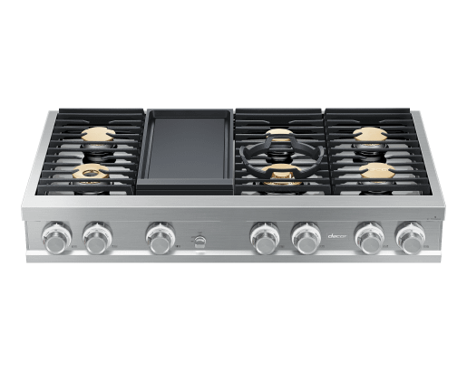 48" Rangetop, Silver Stainless Steel, Natural Gas