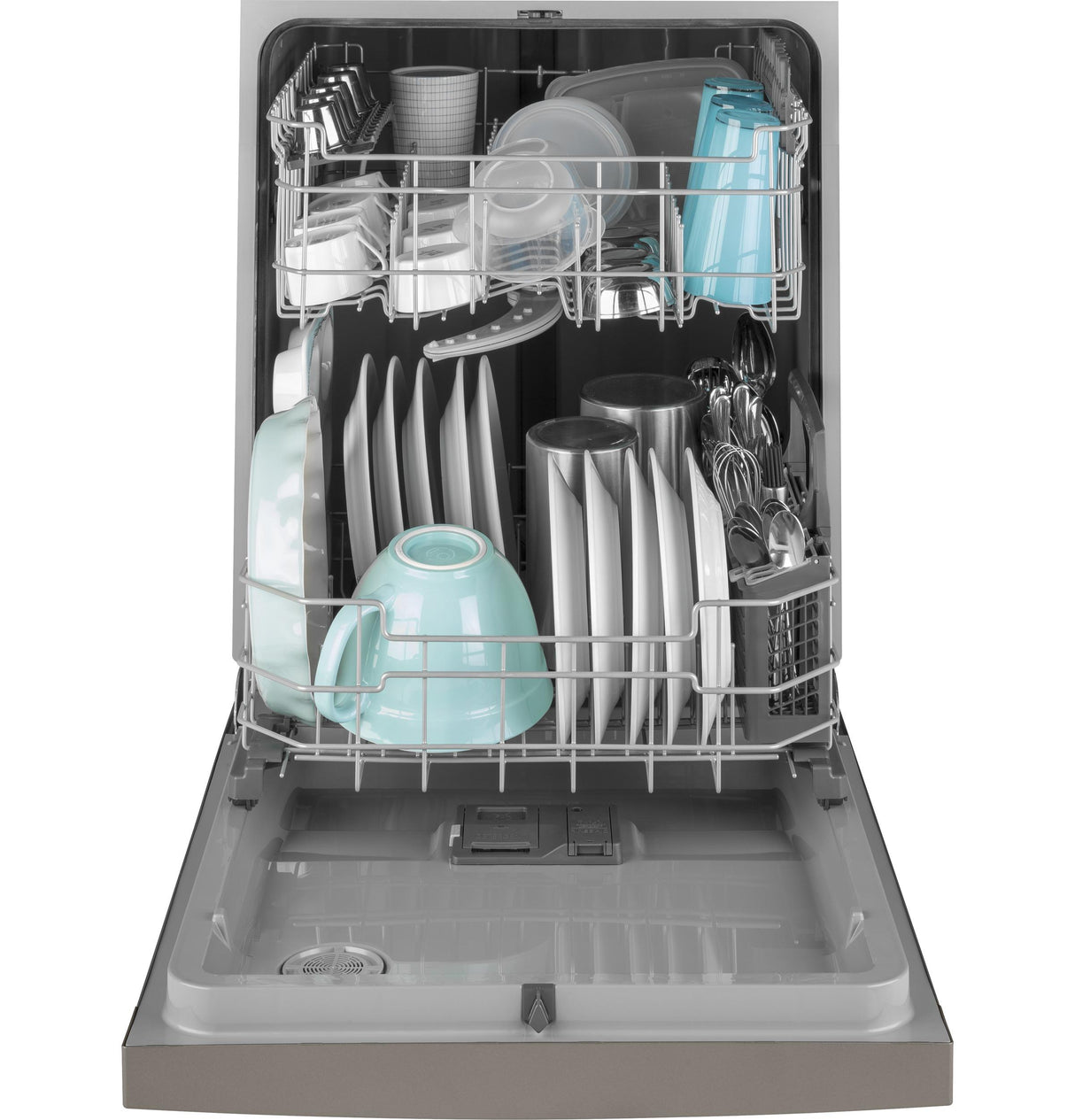 GE® ENERGY STAR® Front Control with Plastic Interior Dishwasher with Sanitize Cycle & Dry Boost