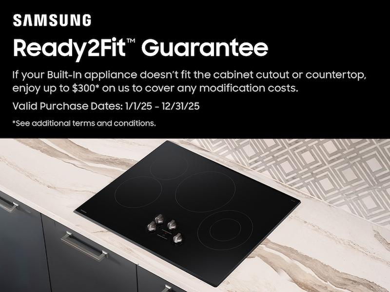 30" Electric ENERGY STAR® Certified Cooktop with 4 Elements in Black