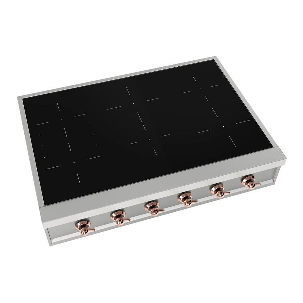 ILVE UHCPI366NSSP Nostalgie II 36 inch Built-In Induction Rangetop with 6 Elements (Copper)