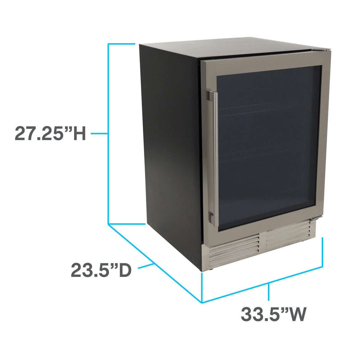 Avanti DESIGNER Series Beverage Center, 126 Can Capacity - Stainless Steel / 5.8 cu. ft.