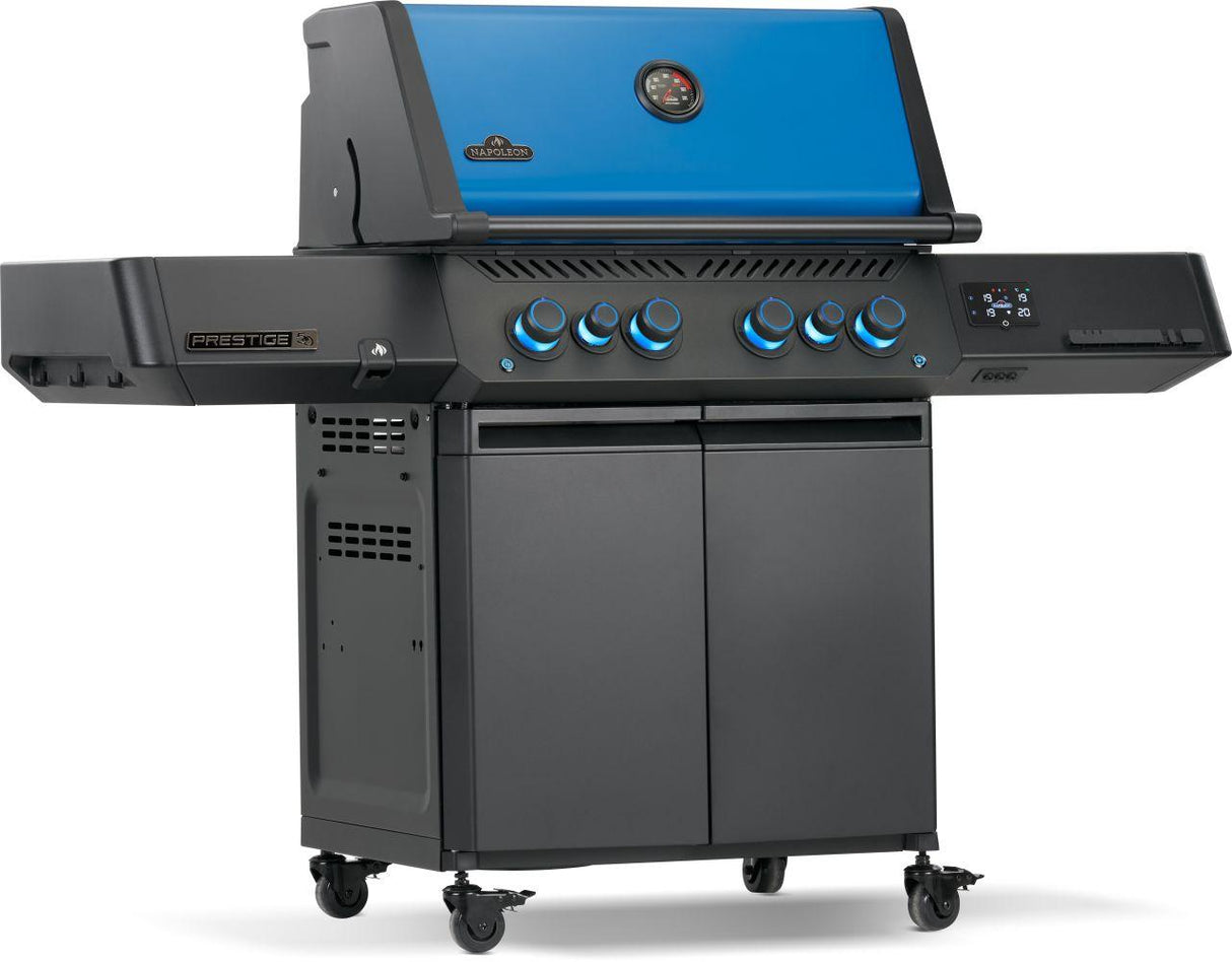 50thAnniversary Edition Prestige 500 Includes Commemorative Cover, Apron and Tool Set , Propane, Black and Blue