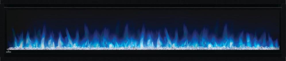 Alluravision 74 Slimline Wall Hanging Electric Fireplace