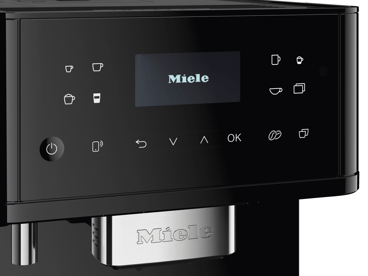 CM 6160 MilkPerfection Obsidian black - Countertop coffee machine With WiFi Conn@ct and a wide selection of specialty coffees for maximum freedom.