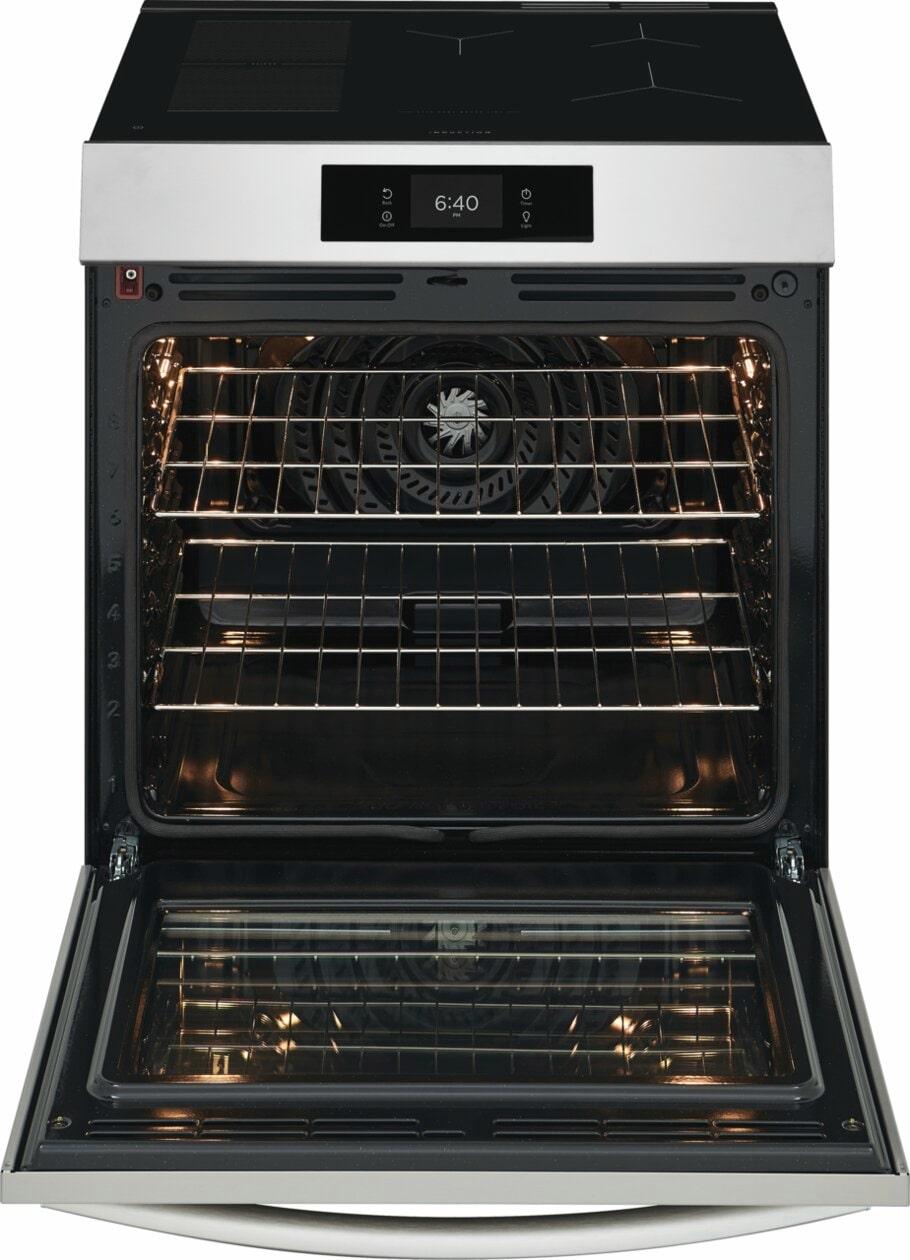 30" Front Control Induction Range with Stone-Baked Pizza