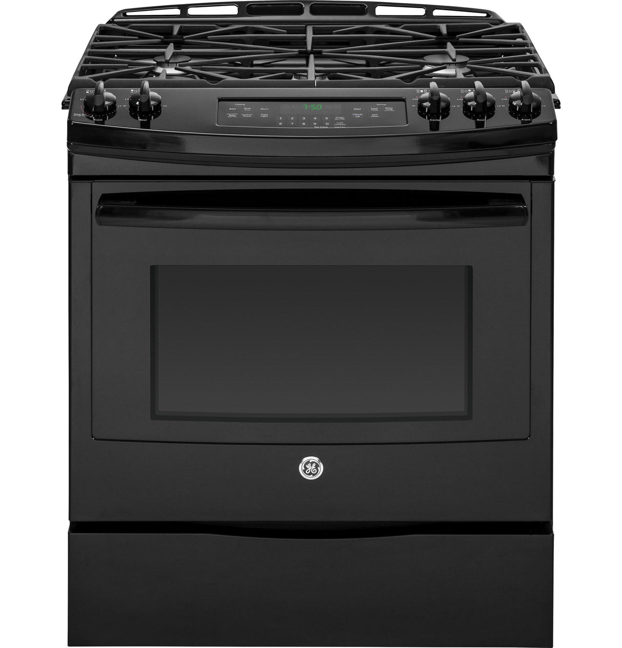 GE® 30" Slide-In Front Control Gas Range