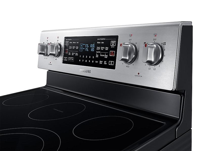 5.9 cu ft. Smart Freestanding Electric Range with Flex Duo™ & Dual Door in Stainless Steel