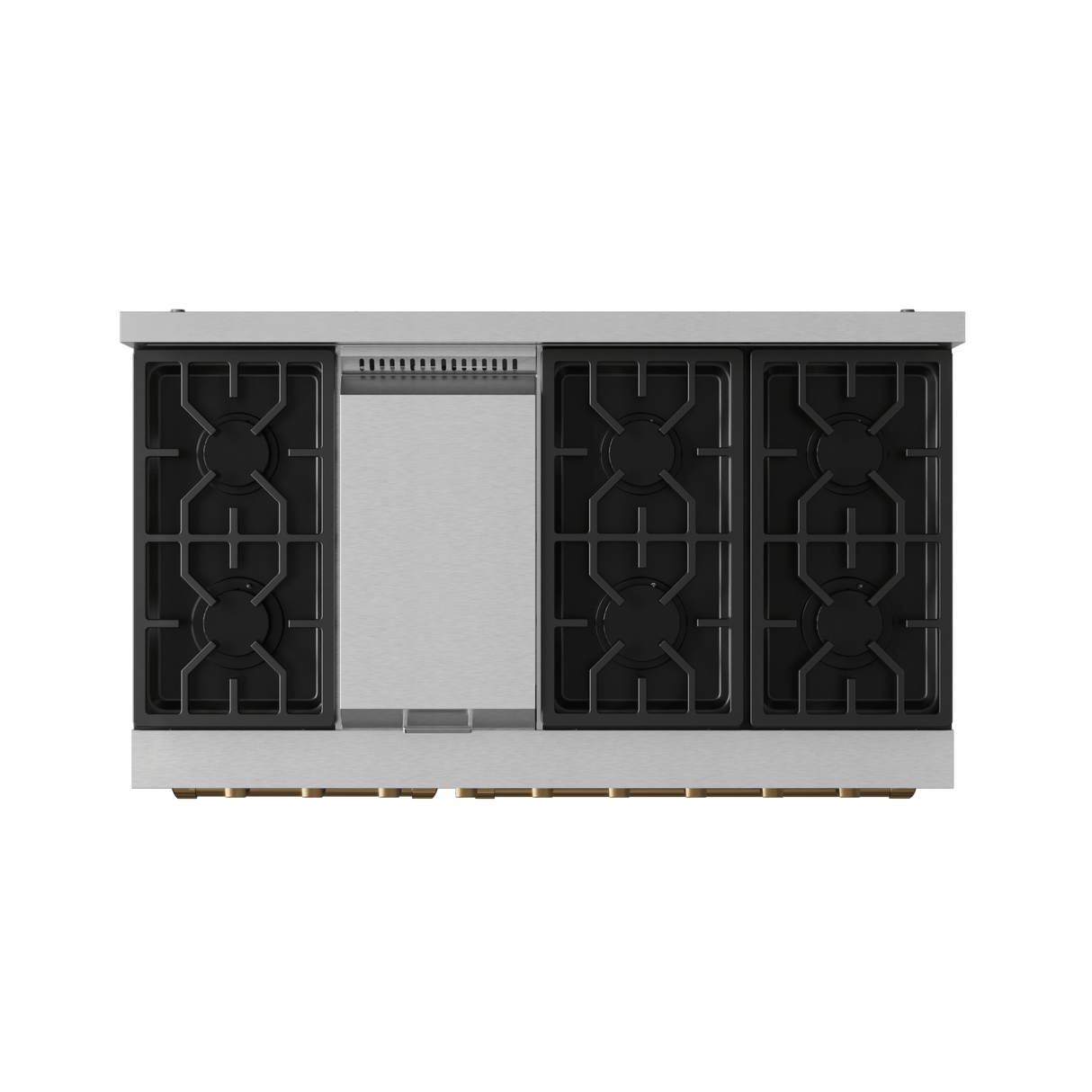 48 Inch Professional Gas Range With Pro-style Knobs In Stainless Steel/bronze Gordon Ramsay Series