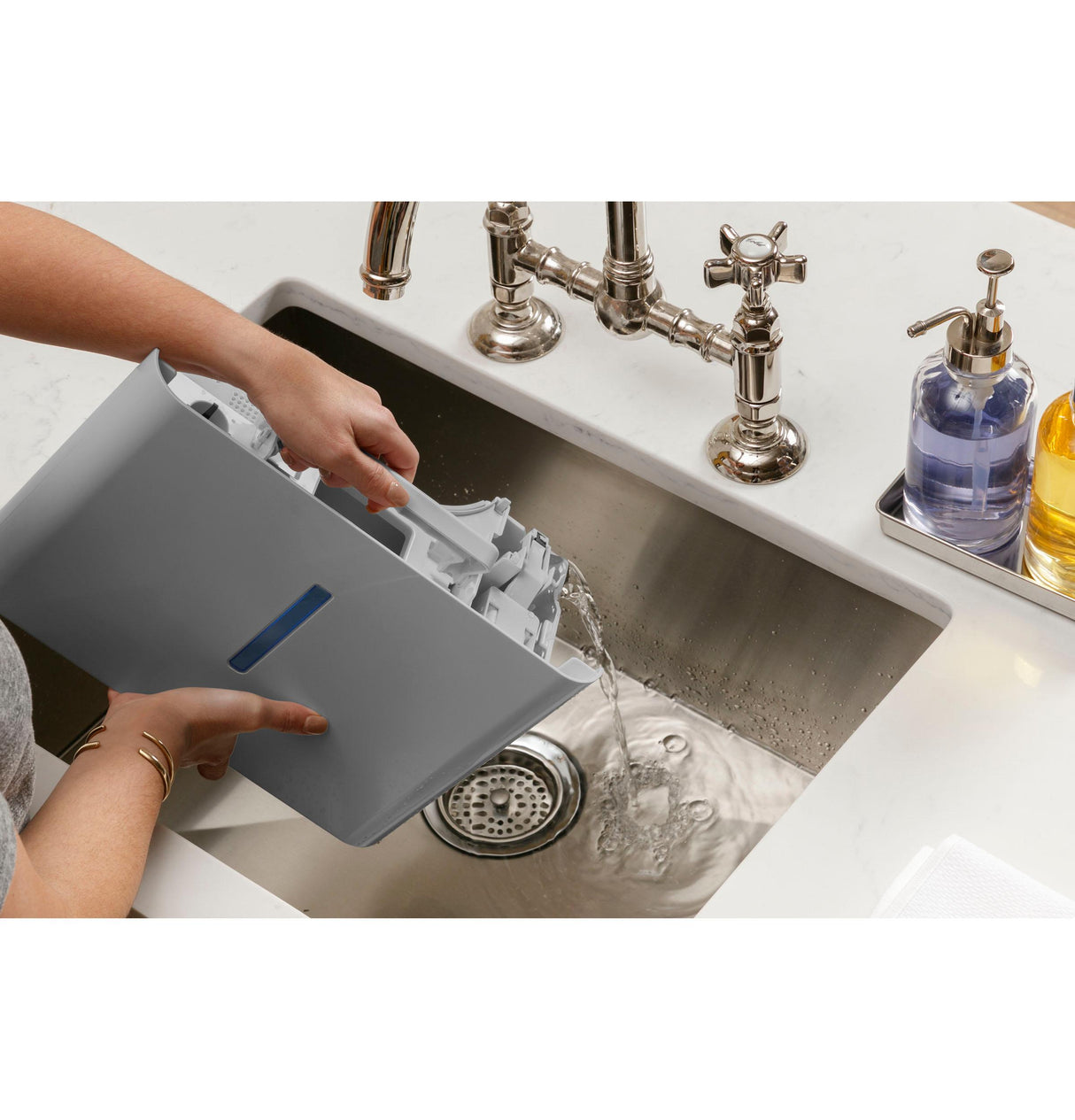 GE® ENERGY STAR® 50 Pint Portable Dehumidifier with Smart Dry for Wet Spaces