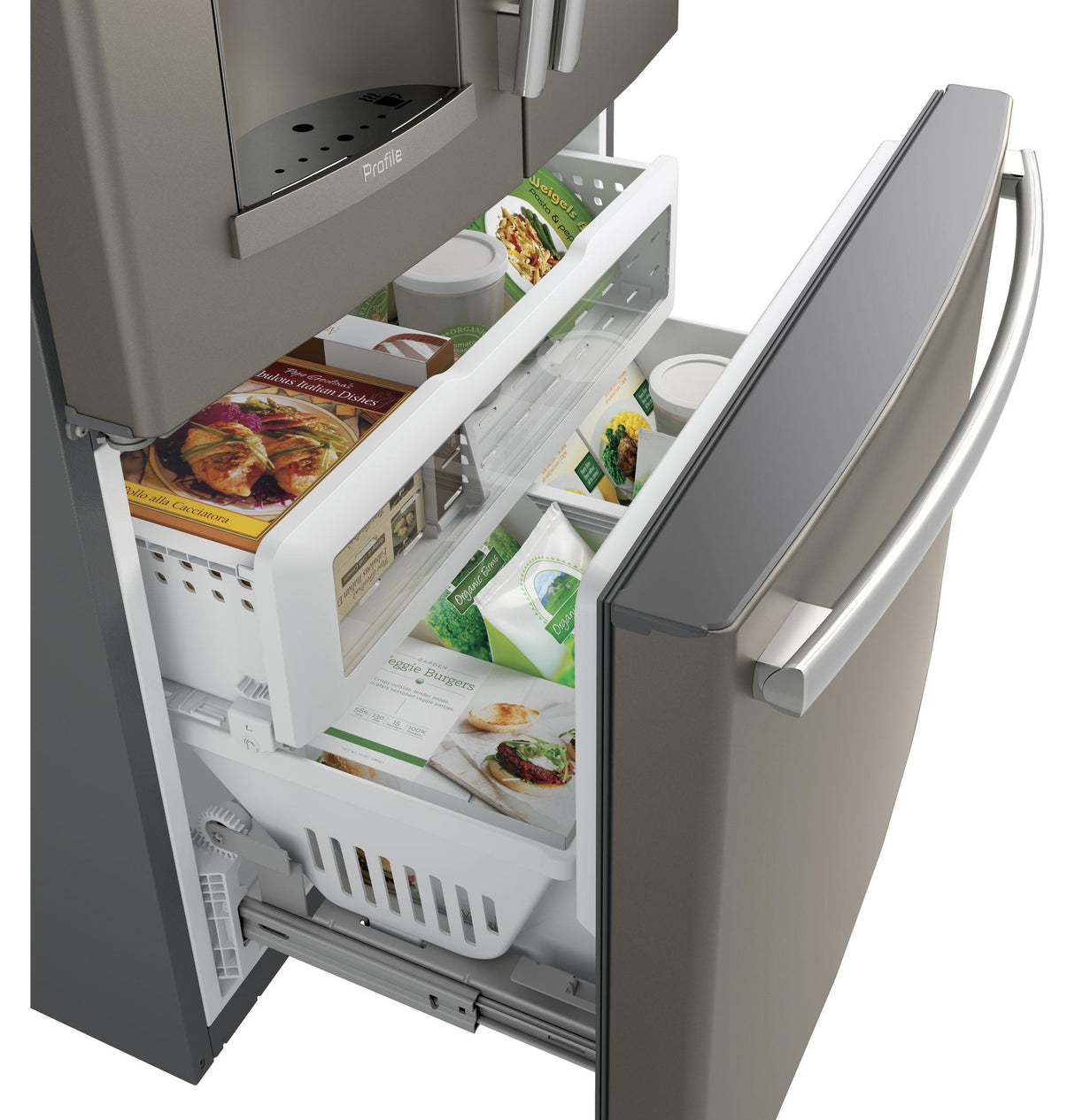 GE Profile™ Series ENERGY STAR® 22.2 Cu. Ft. Counter-Depth French-Door Refrigerator with Keurig® K-Cup® Brewing System