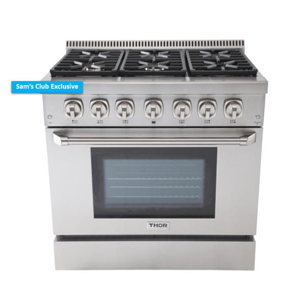 36 Inch Professional Gas Range In Stainless Steel