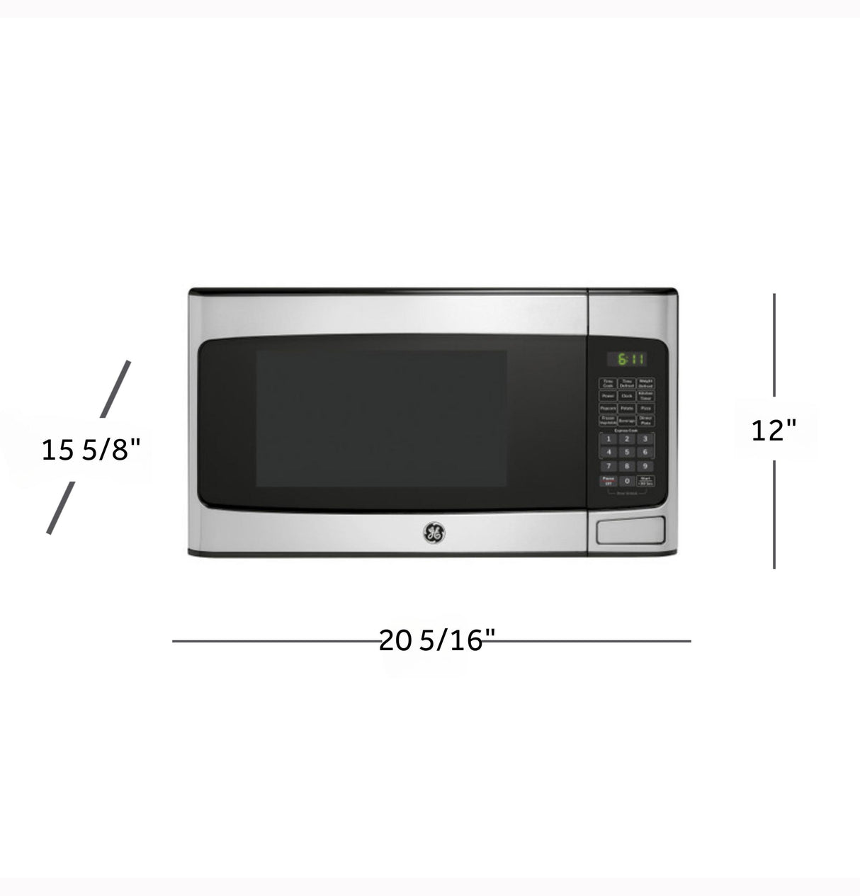 GE® 1.1 Cu. Ft. Capacity Countertop Microwave Oven
