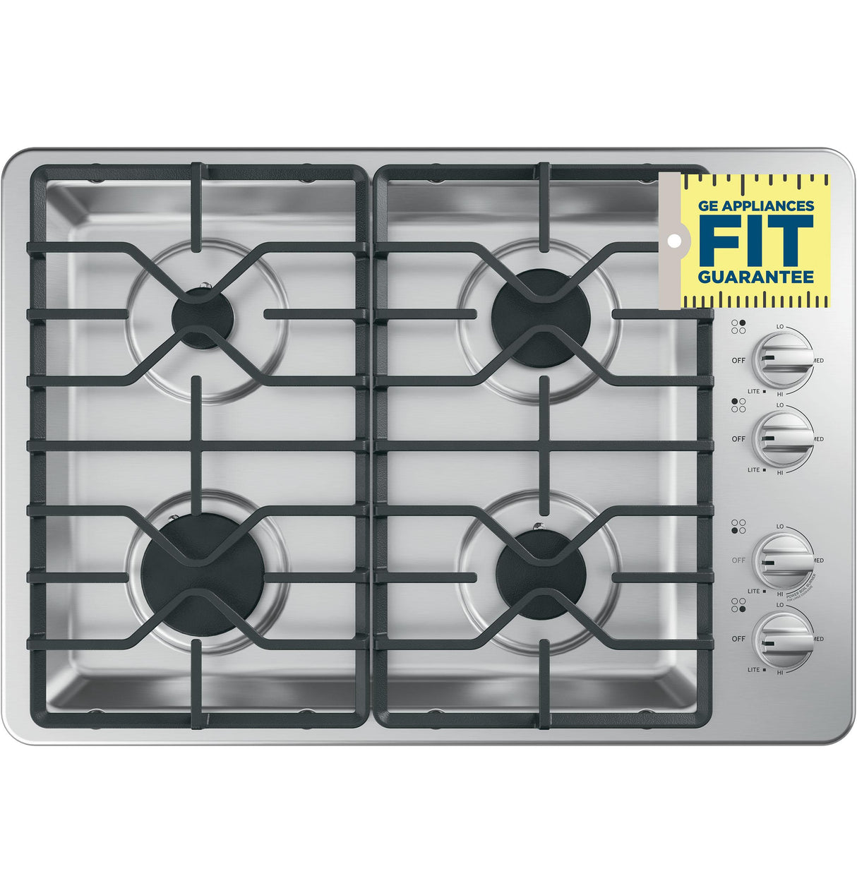 GE® 30" Built-In Gas Cooktop