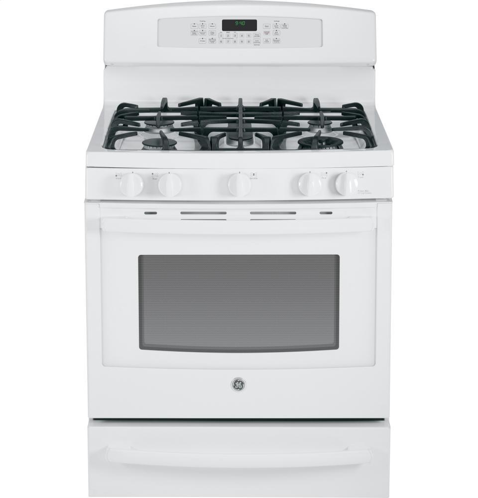 GE Profile Series 30" Dual-Fuel Free-Standing Range with Warming Drawer