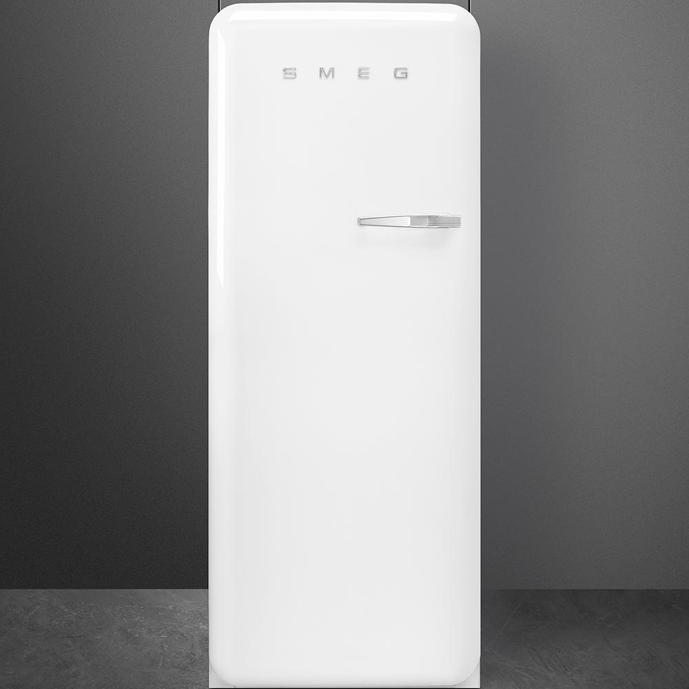 Approx 24" 50'S Style Refrigerator with ice compartment, White, Left hand hinge