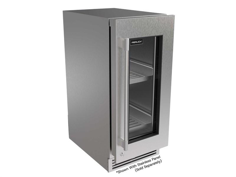 G5 Luxe 15"Premium Refrigerator, Glass Door- Factory Right (Adjustable) Hinge - Indoor/Outdoor Rated