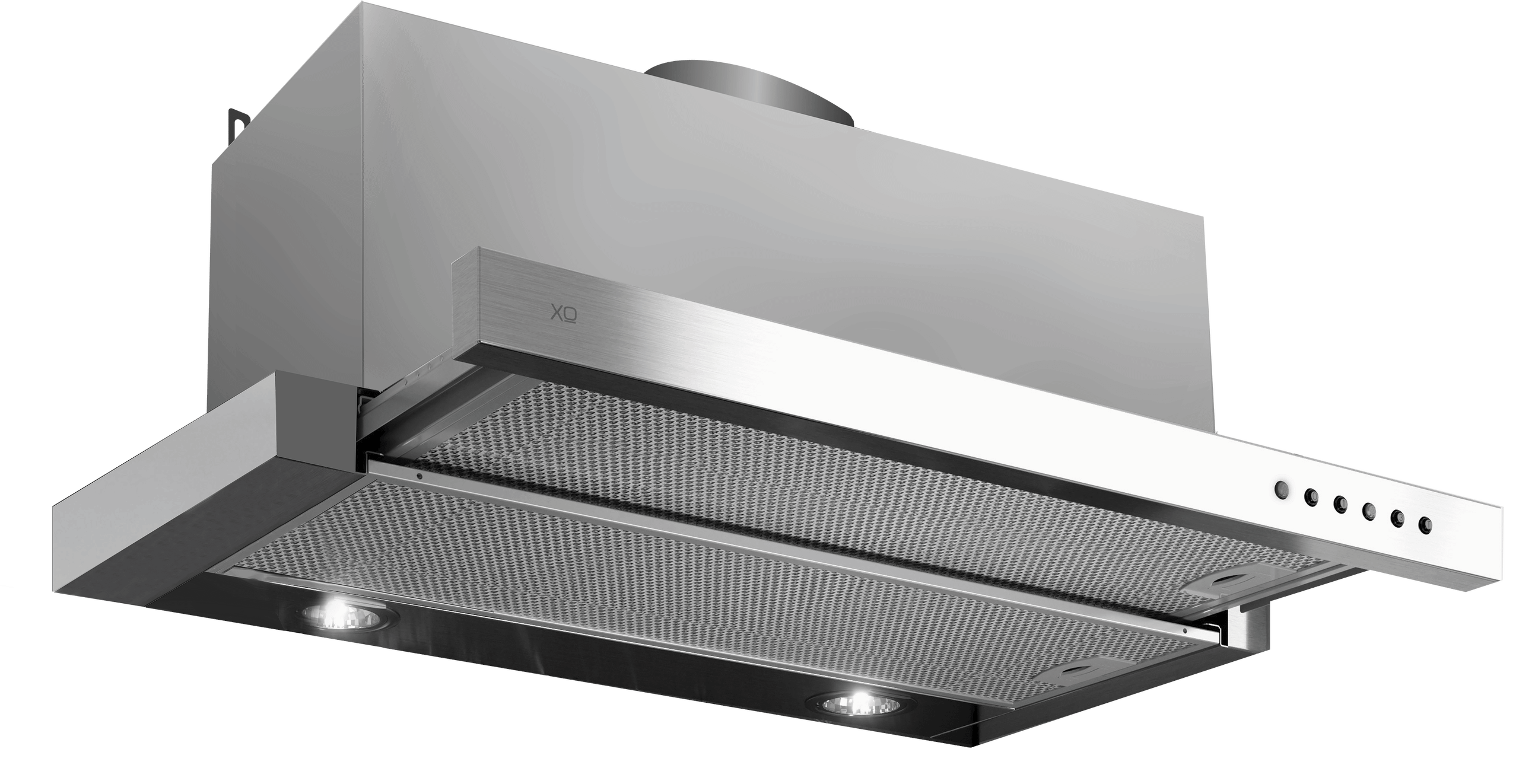 24" CCC 600/395 CFM Under Cabinet Glide Out Visor Italian Made Stainless