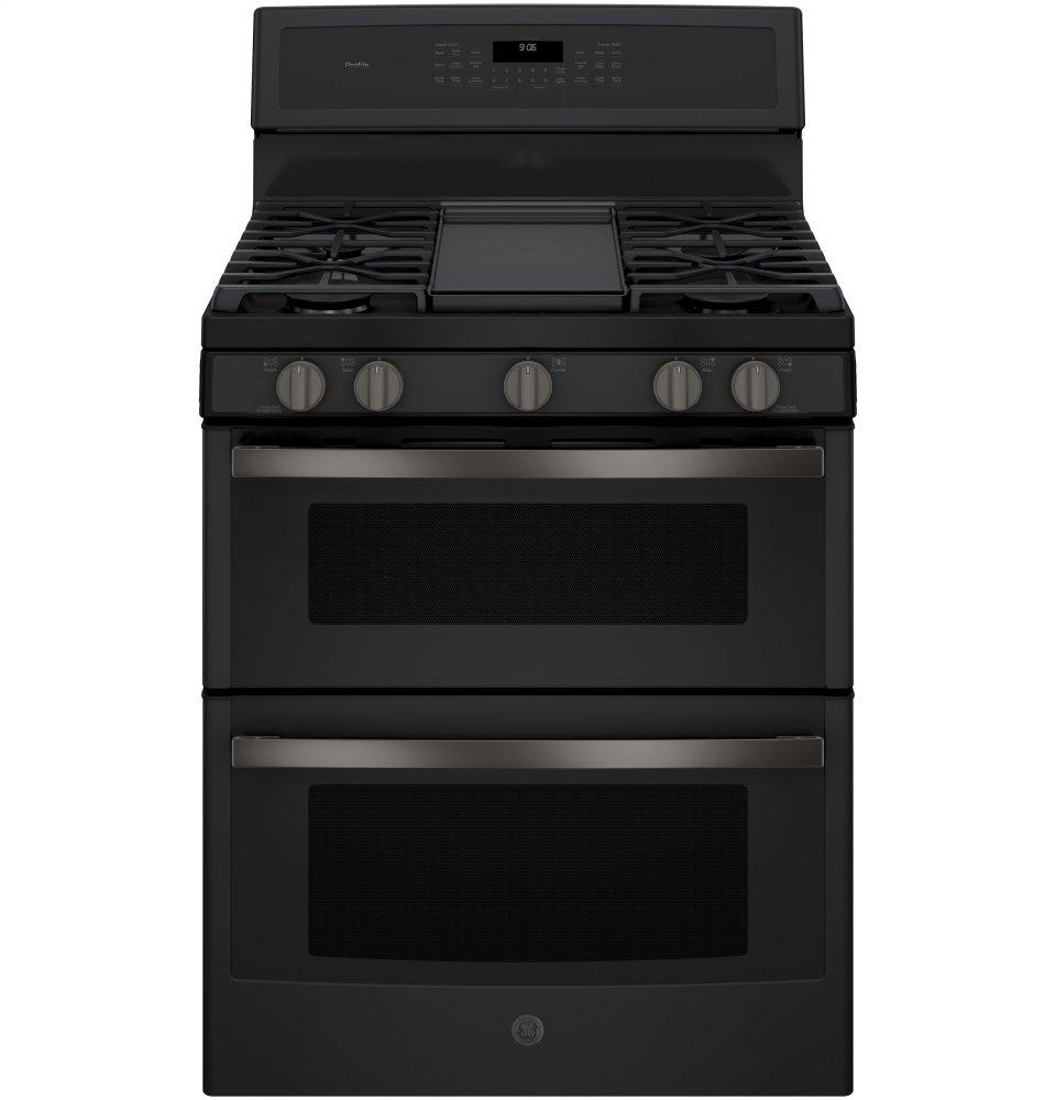 GE Profile™ 30" Free-Standing Gas Double Oven Convection Range