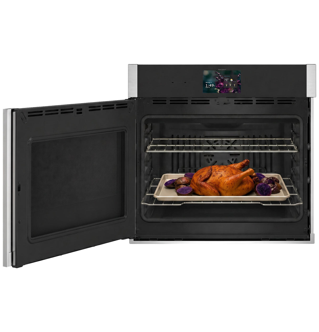 GE Profile™ 30" Smart Built-In Convection Single Wall Oven with Left-Hand Side-Swing Doors