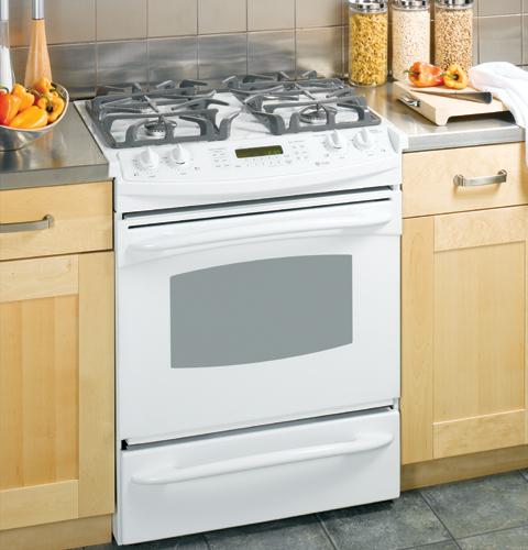 GE Profile 30" Dual Fuel Slide-In Range