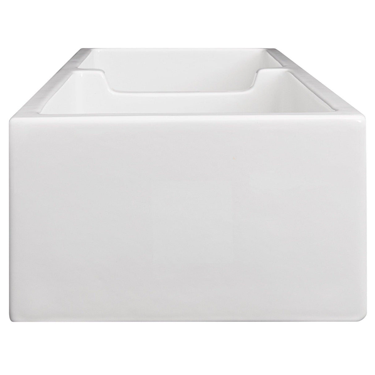 ZLINE 36" Palermo Farmhouse Apron Front Double Bowl Reversible Fireclay Kitchen Sink with Bottom Grid (FRC5121)