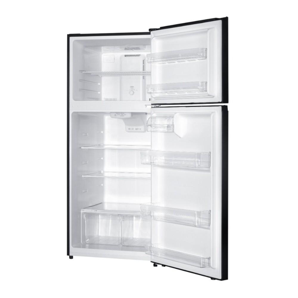 Verona VEFTF2817RBK 28 inch Top Freezer Refrigerator with 17.6 cu. ft. Total Capacity, Reversible Doors, Recessed Handle, Energy Star (Black)