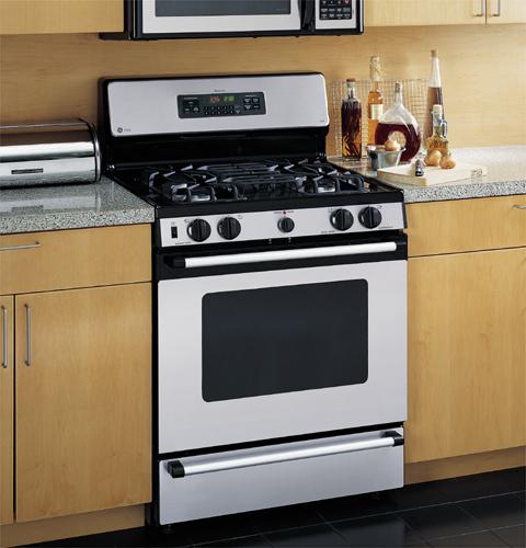 GE Profile Spectra 30" Self-Clean Free-Standing Gas Range with Warming Drawer
