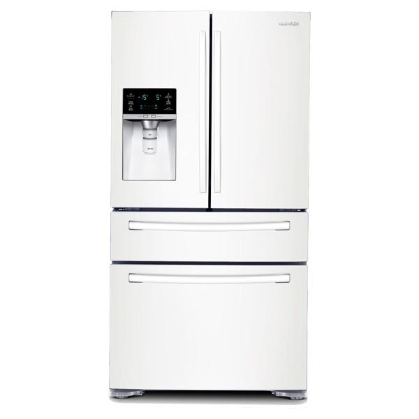 36" Wide, 30 cu. ft. 4-Door Refrigerator with FlexZone Drawer (White)