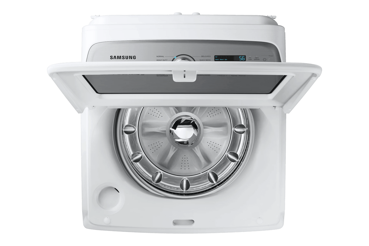 5.4 cu. ft. Extra-Large Capacity Smart Top Load Washer with ActiveWave™ Agitator and Super Speed Wash in White