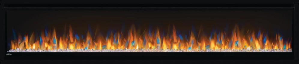 Alluravision 74 Slimline Wall Hanging Electric Fireplace