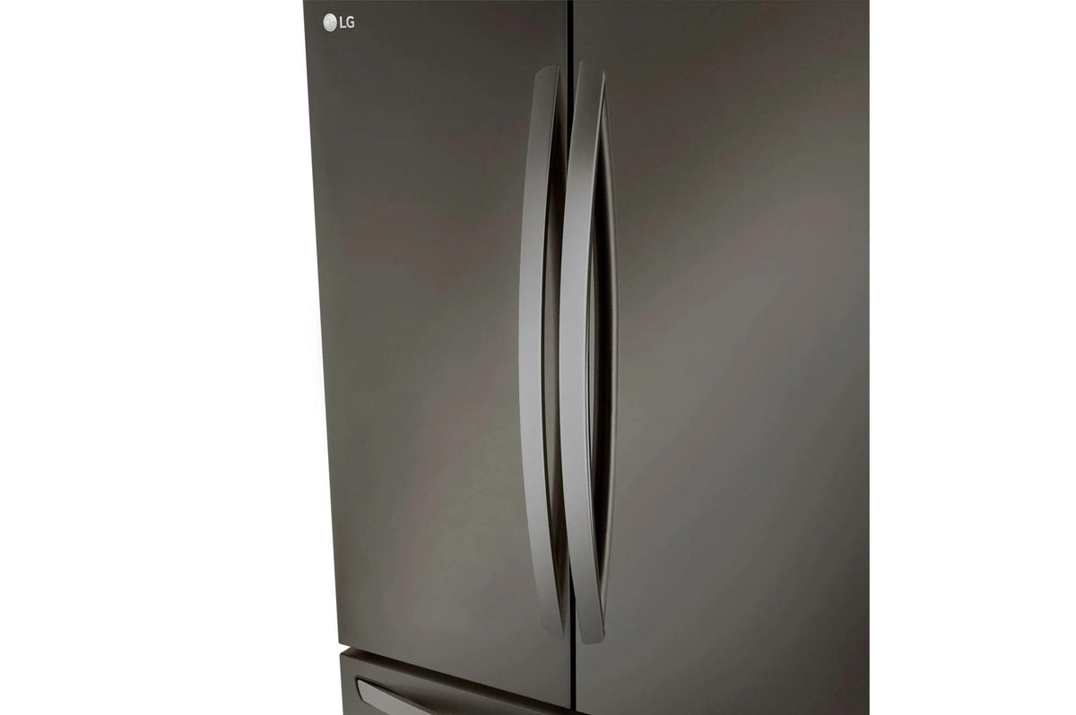 36" Wide, 27 cu ft. 3 Door French Door, C/Depth Refrigerator with Internal Water Dispenser, PrintProof Black Stainless Steel