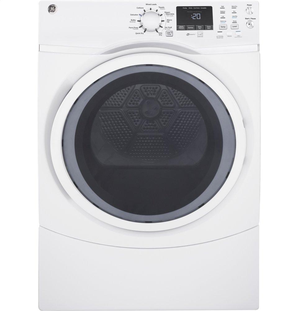 GE® 7.5 cu. ft. Capacity Front Load Gas Dryer with Steam