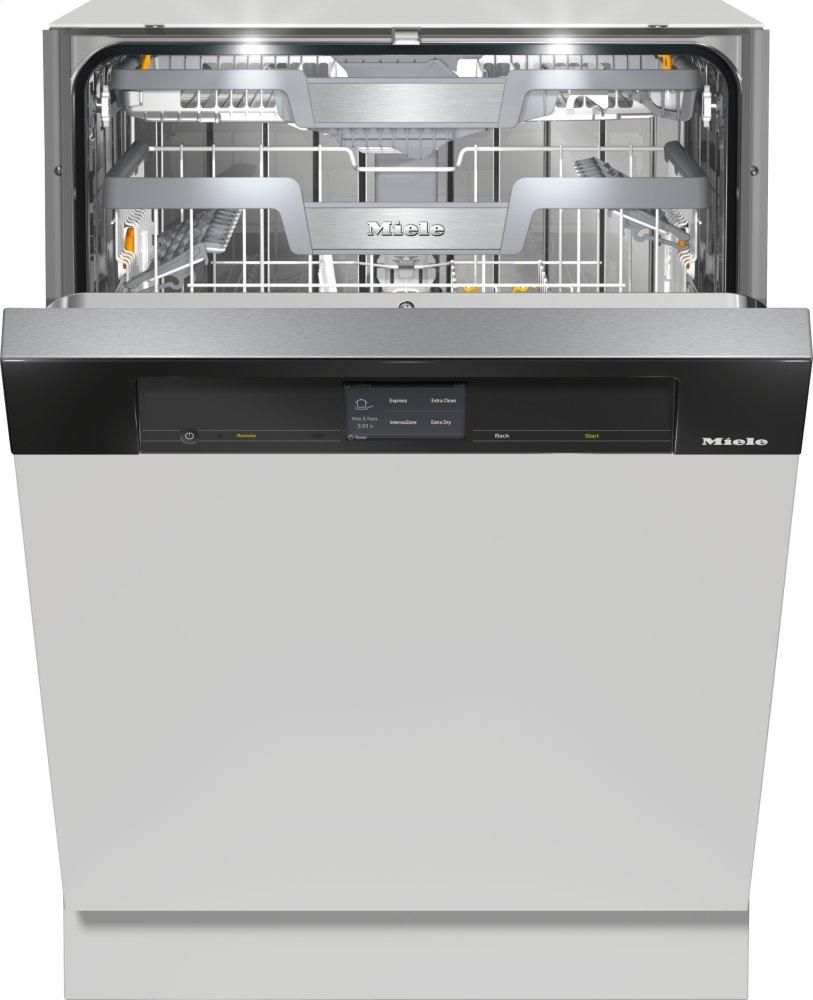 G 7916 SCi XXL AutoDos Clean Touch Steel/Obsidian Black - Semi-integrated dishwasher - the Miele all-rounder for highest demands.