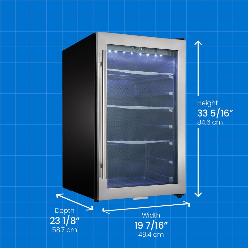 Danby 4.3 cu. ft. Free-Standing Beverage Center in Stainless Steel