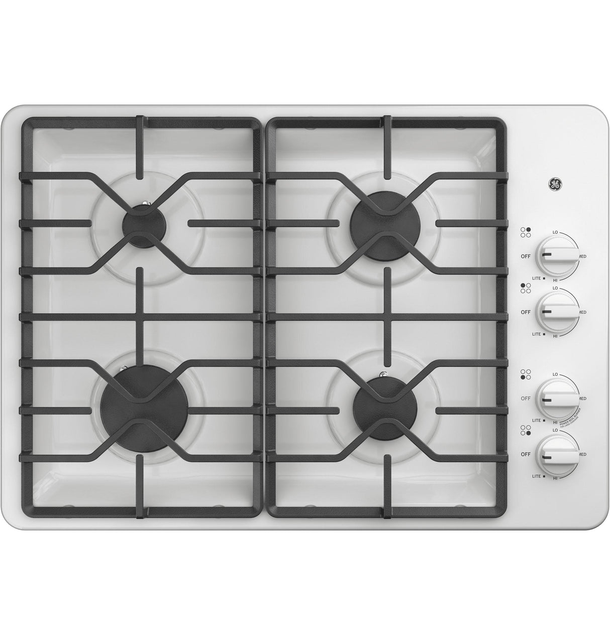 GE® 30" Built-In Gas Cooktop