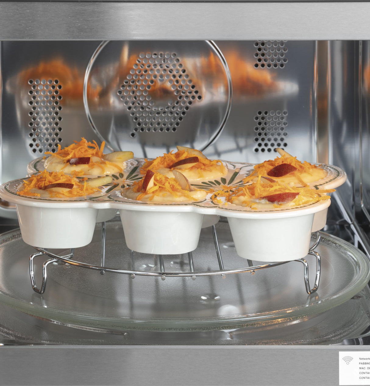 CAF(EBACK)™ 1.5 Cu. Ft. Smart Countertop Convection/Microwave Oven in Platinum Glass