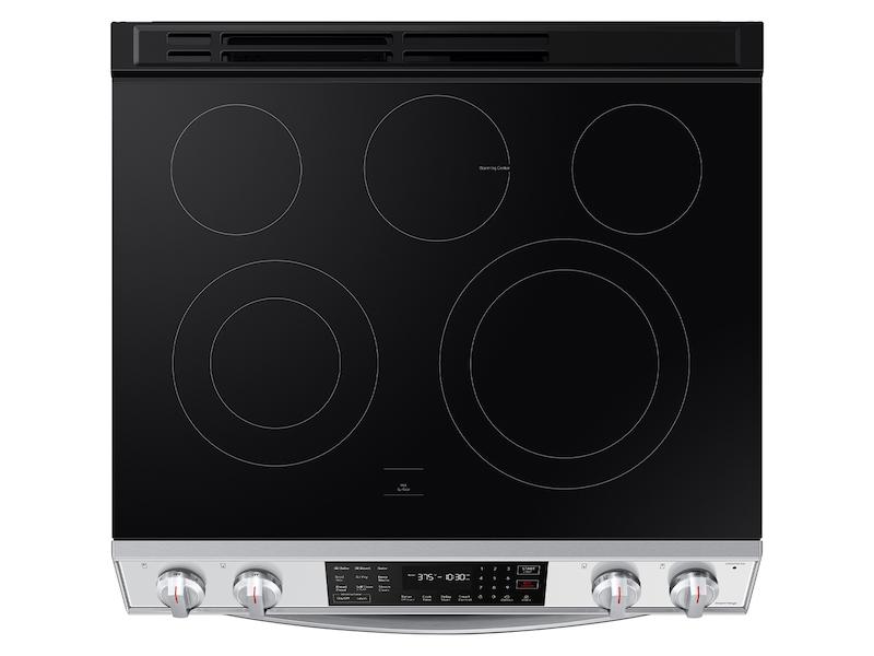 Bespoke 6.3 cu. ft. Smart Slide-in Electric Range with Air Fry & Convection in White Glass