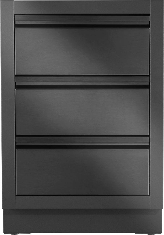 OASIS Three Drawer Cabinet, Matte/Matt Black