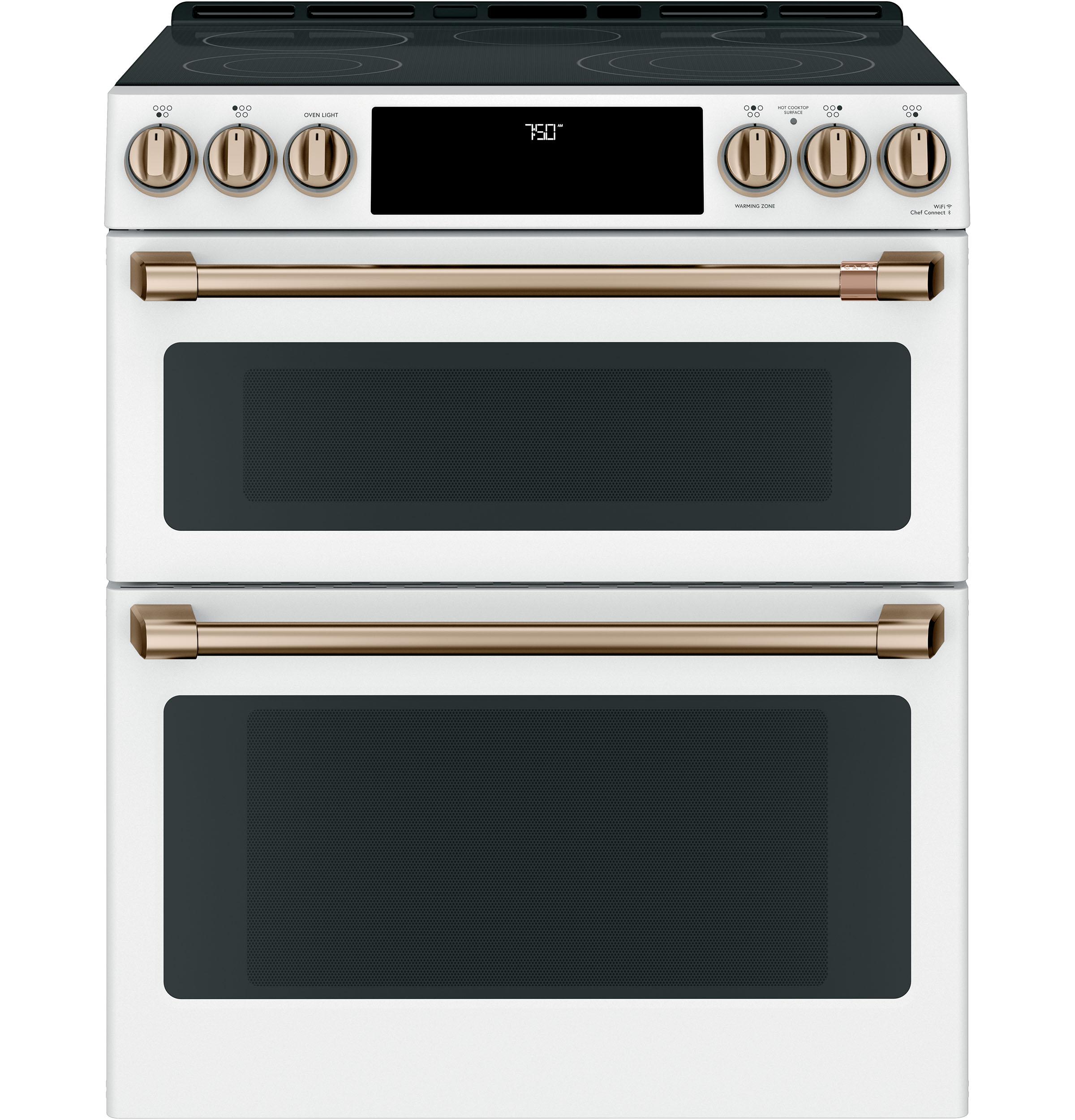 Café™ 30" Smart Slide-In, Front-Control, Radiant and Convection Double-Oven Range