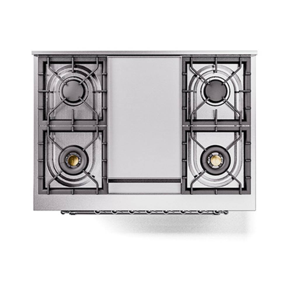 ILVE UN36FQNMPEGCLP Nostalgie II Noblesse 36 inch Dual Fuel Range (Liquid Propane, Solid Door, Emerald Green, Chrome)