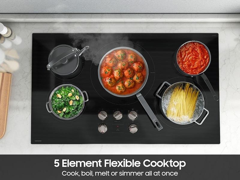 36" Electric ENERGY STAR® Certified Cooktop with 5 Elements in Black