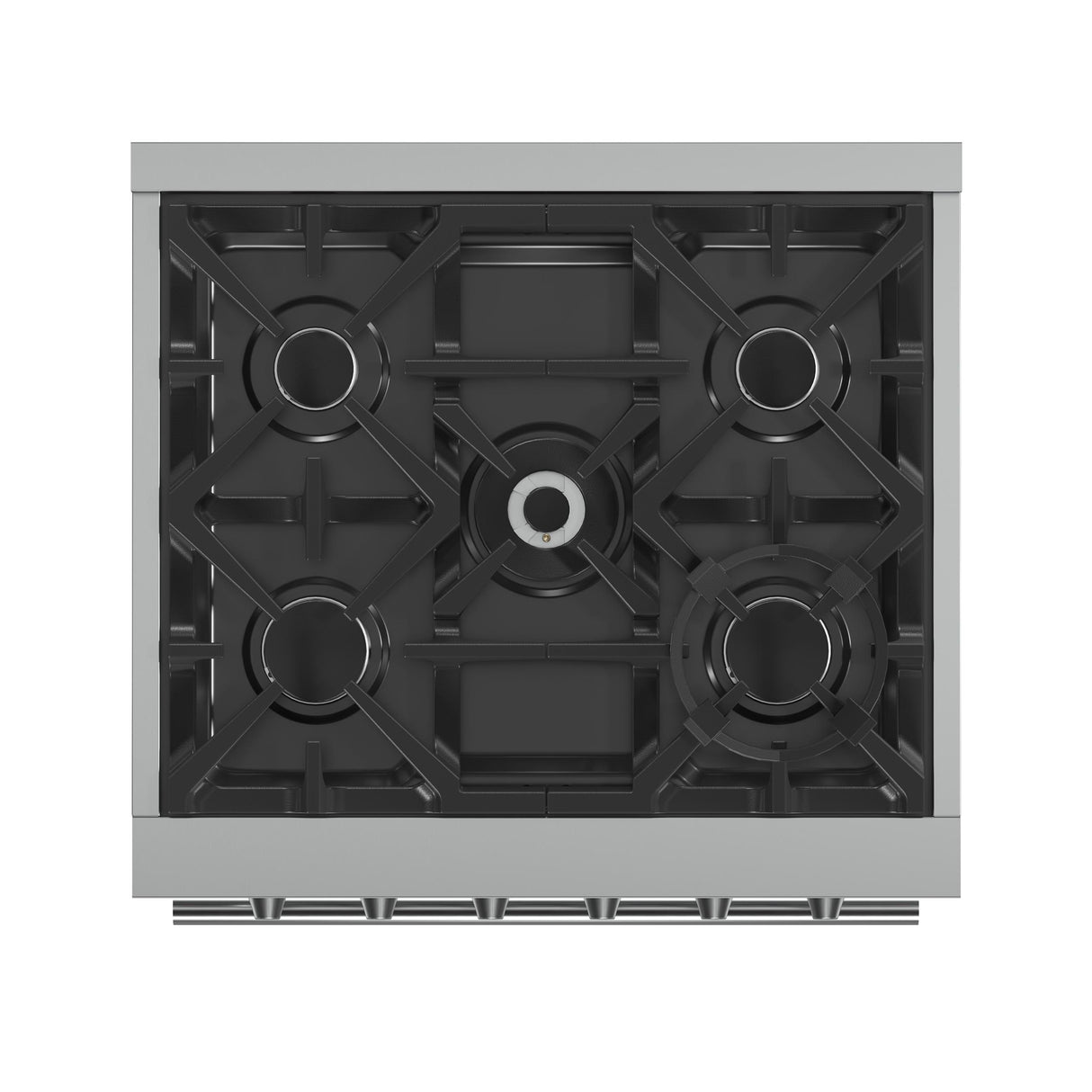 Forno Massimo 30-Inch Freestanding Gas Range, 4 Burners, True Convection Oven