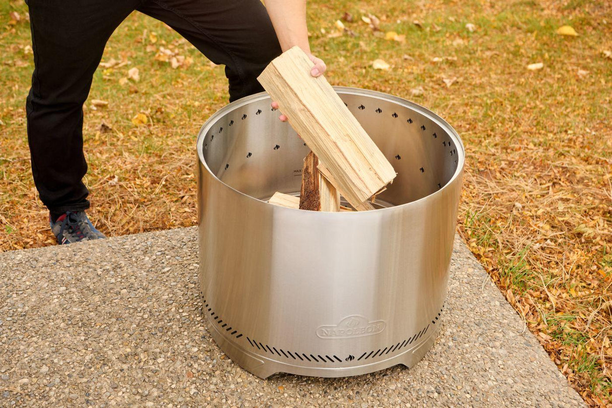 Timberwolf Smokeless Fire Pit 18-inch, Stainless Steel , Wood, Stainless Steel
