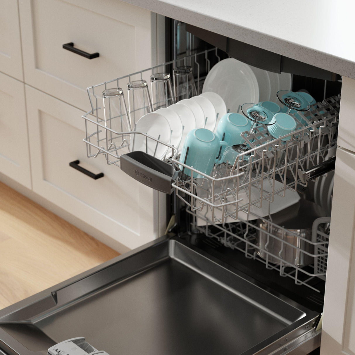 300 Series, built-under dishwasher, 24'', Black