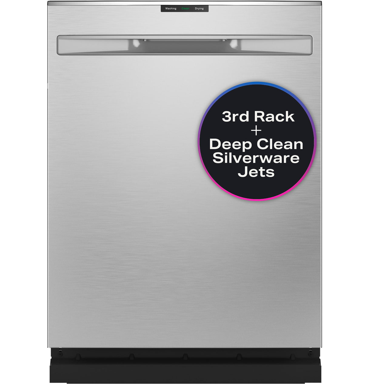 GE Profile™ ENERGY STAR® Fingerprint Resistant Top Control Stainless Steel Interior Dishwasher with Sanitize Cycle & Dry Boost