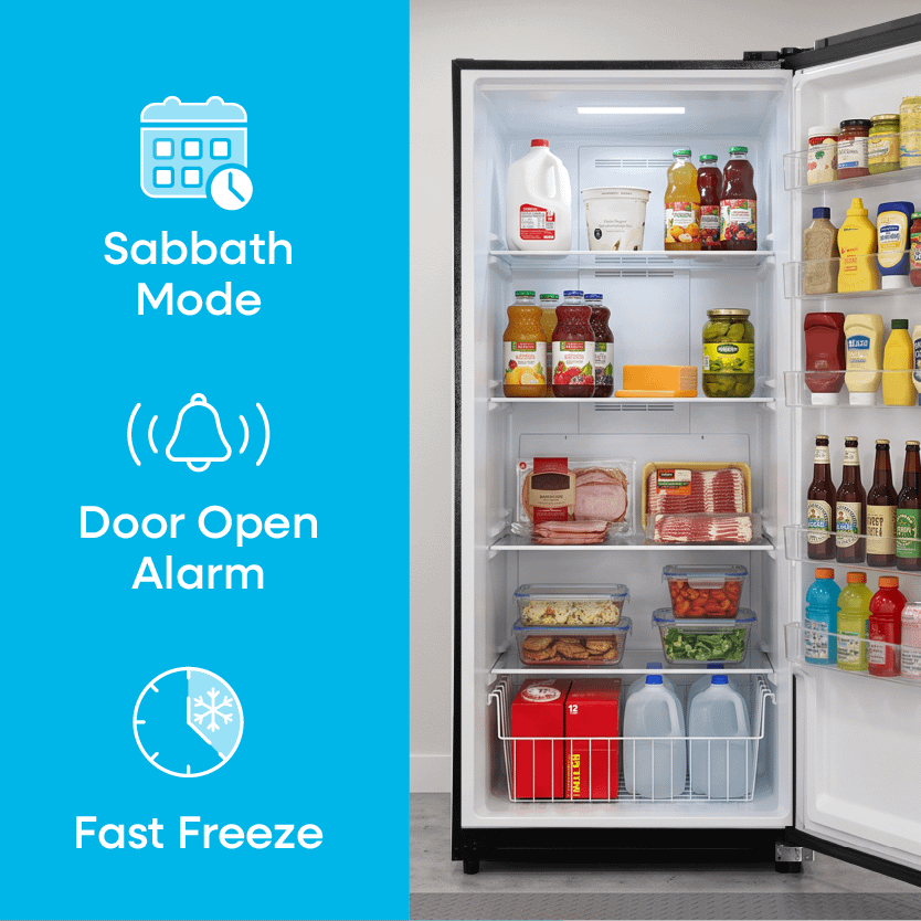 Element 32.7 inch, 20.2 cu. ft. Convertible Upright Freezer - Stainless Steel, ENERGY STAR (EXUF20CEES)