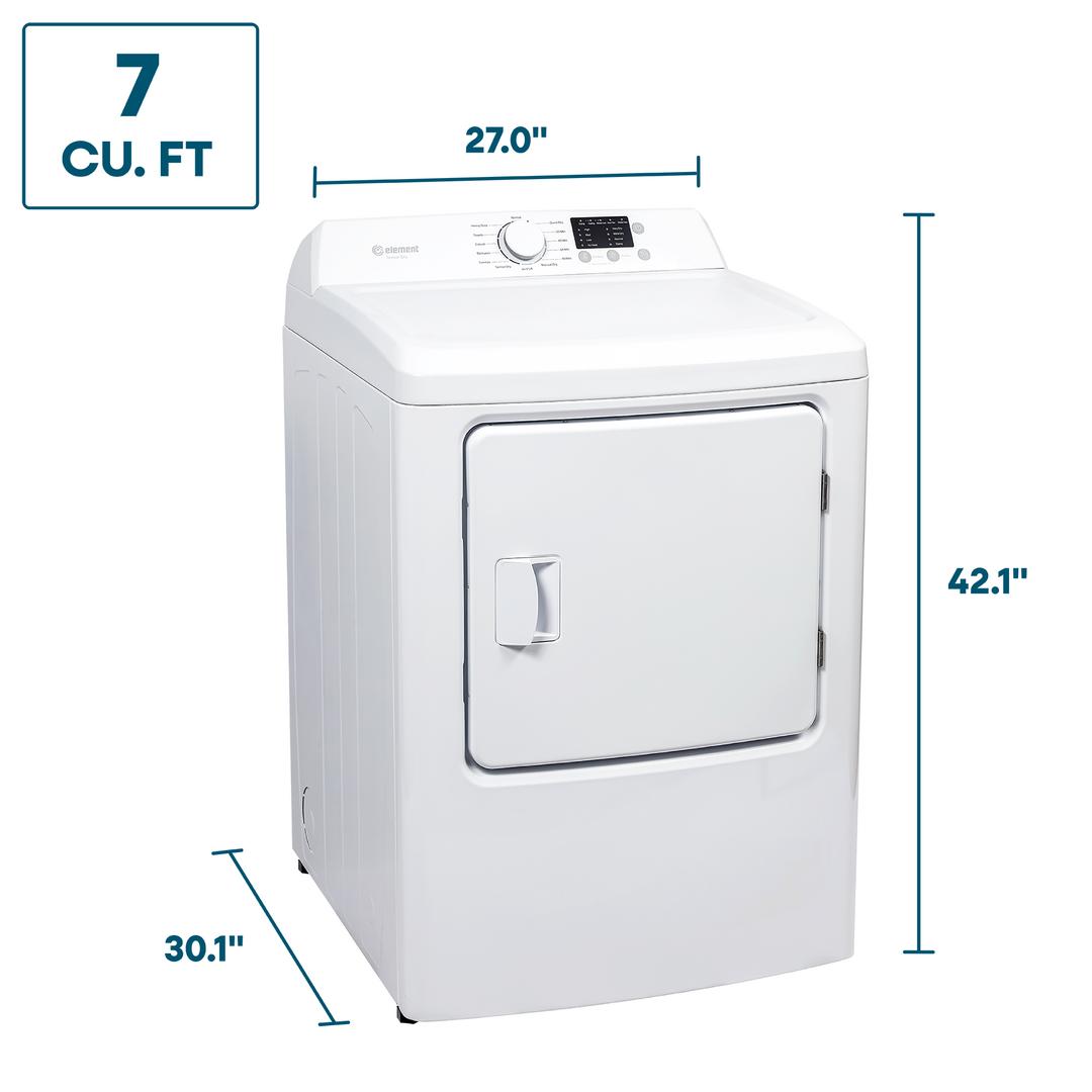 Element 7.0 Cu. Ft. Gas Dryer - White (ENTDG7027EW)