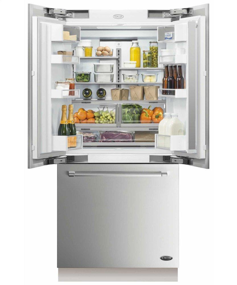 DCS Activesmart Refrigerator 36" Integrated French Door With Ice & Water - 80" / 84" Tall